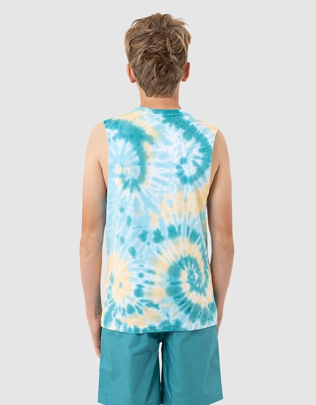 Santa Cruz - Malba Crash Dot Mono Front Muscle Top - Teens