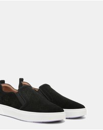 Vionic - Kimmie Perf Slip-On Sneaker - Black Suede