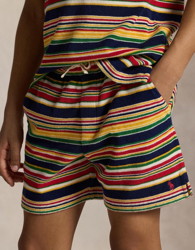 Polo Ralph Lauren - Striped Cotton Terry Shorts - Teens