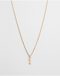 Kirstin Ash - I Outline Initial Necklace