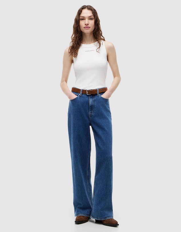Tommy Jeans - Slim Essential Logo 1 Rib Tank
