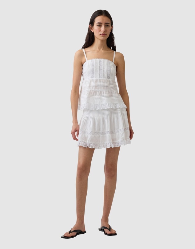 GAP - Pintuck Lace Trim Mini Skort