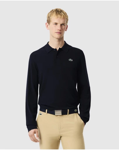 Lacoste - Golf Essentials LS Knit Polo