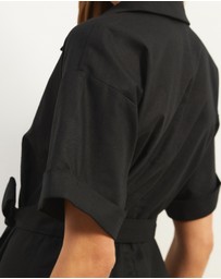 Atmos&Here - Britt Linen Blend Belted Mini Dress