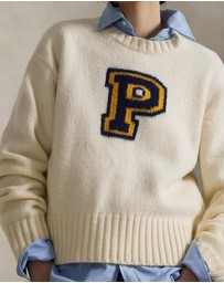 Polo Ralph Lauren - P-Logo Wool-Blend Crewneck Sweater - ICONIC EXCLUSIVE