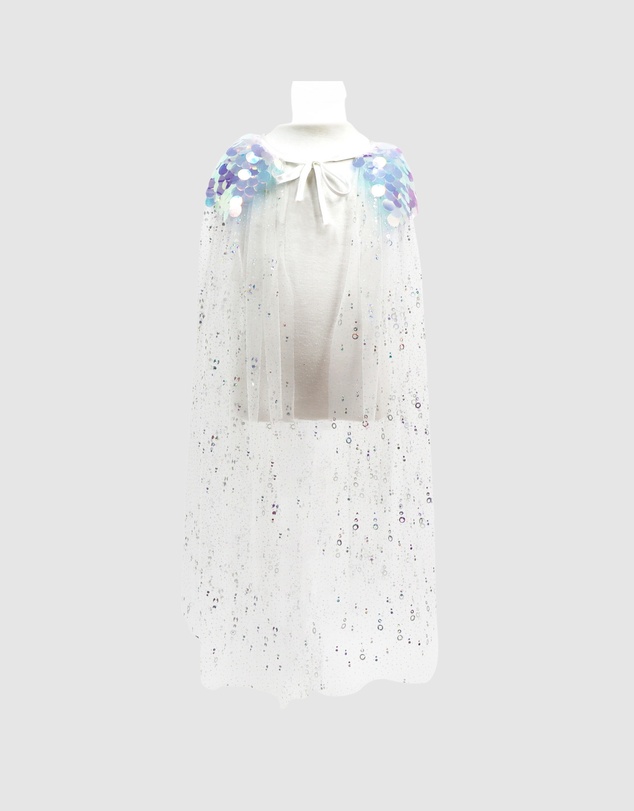 Pink Poppy - Christmas Holiday Shimmering Angel Party Cape