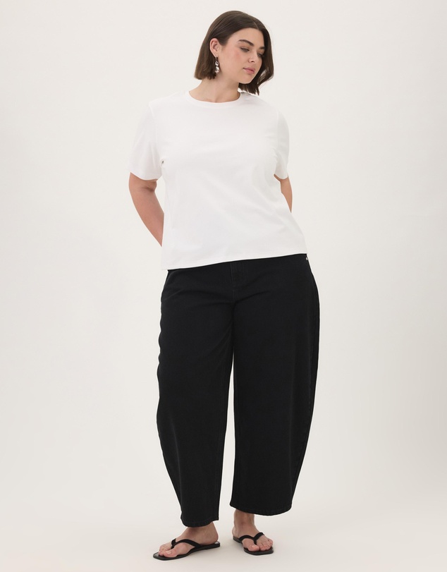 Atmos&Here Curvy - Cindy Barrel Leg Jeans