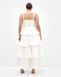 City Chic - Elizabeth Tiered Frill Maxi Dress