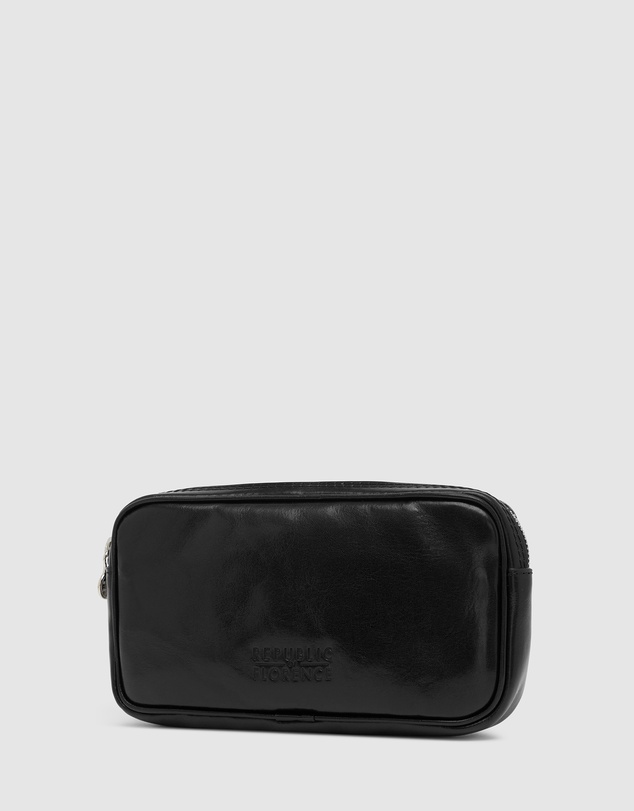 Republic of Florence - Marcus Black Leather Carry Pouch