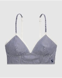 Polo Ralph Lauren - Shirting Stripes Cotton Bustier Longline Bralette