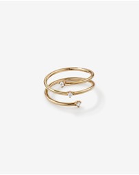 Michael Hill - Diamond Accent Wrap Around Ring in 10kt Yellow Gold