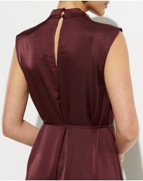 Calli - Union Cowel Midi Dress
