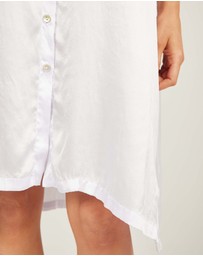 Primness - Glossed Shirt Dress