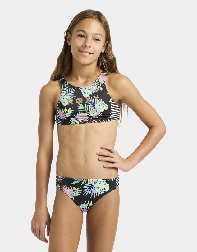 Roxy - Girls 4 to 16 Roxy Active Crop Set Two Piece
