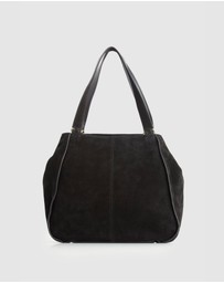 Evity - Iris Suede Leather Tote Bag