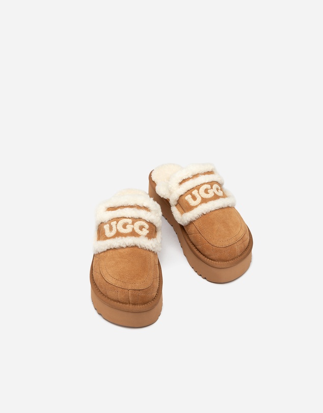 Ozwear Connection Uggs - Ugg Violet Matelasse Shearling Platform Slipper
