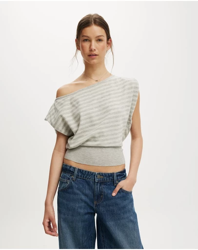 Cotton On - Everfine Short Sleeve Batwing Knit