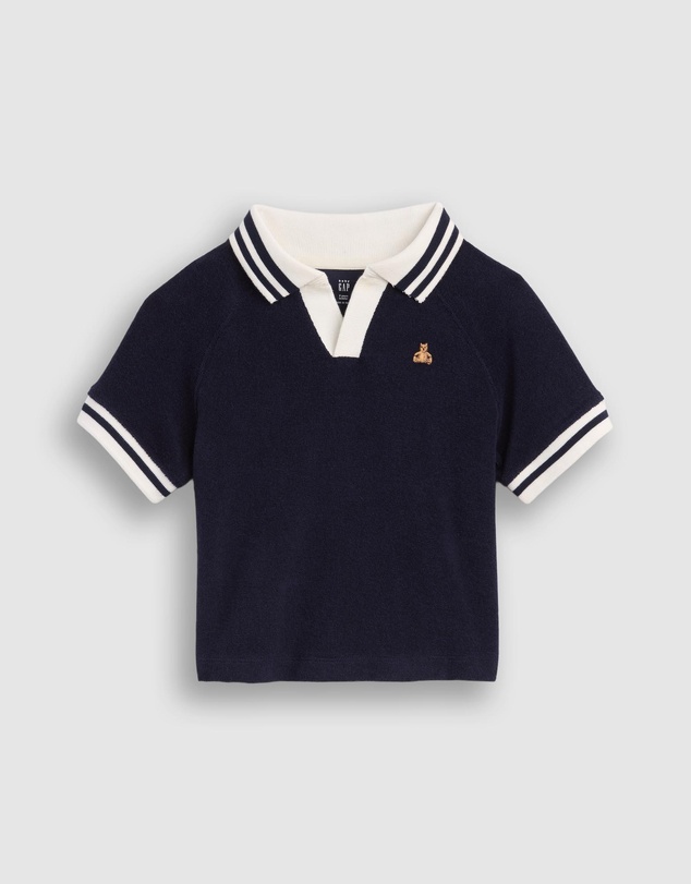 GAP - SS Terry Johnny Collar Shirt - Babies-Kids