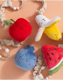 Living Textiles - 2 Pack Mini Market Brunch Stroller Toys - Watermelon & Blueberry