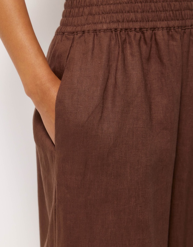AERE - Tori Cropped Linen Pants