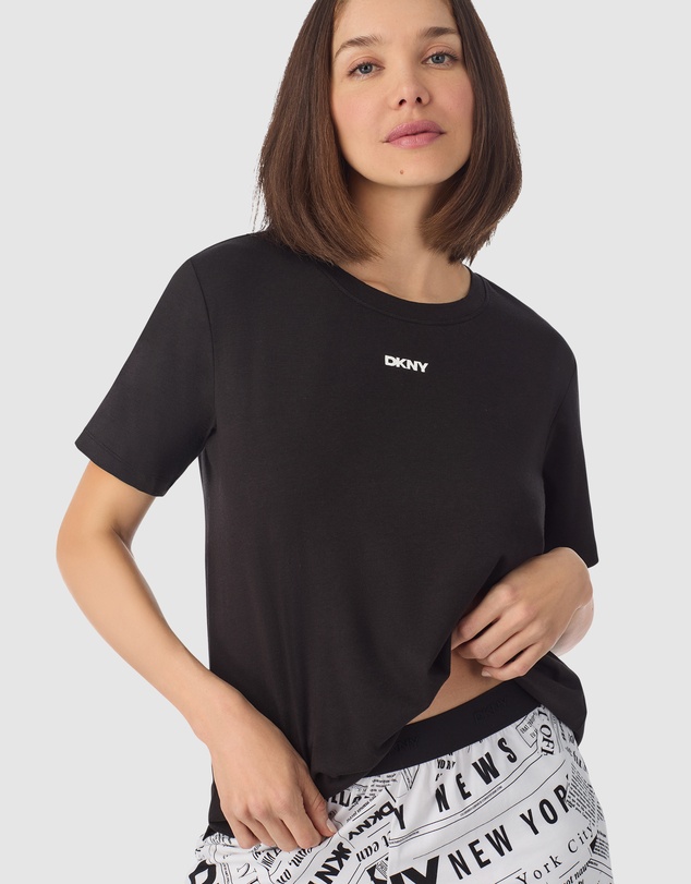 DKNY - Cotton Jersey Short Sleeve T-Shirt & Boxer Short Pyjama Set