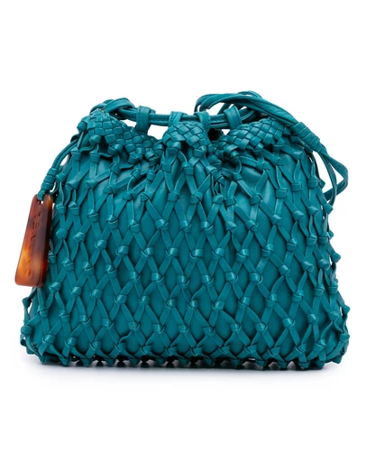 Pre-Loved by Azura Reborn - Pre-Loved Woven Lambskin Drawstring Pouch