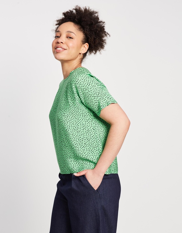 The Social Outfit - Dolman Top - Fern Cheetah