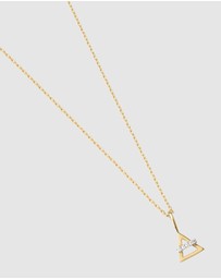 Luna Rae - Solid Gold -Air Element Necklace