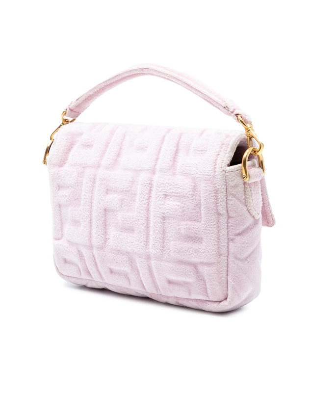 Pre-Loved by Azura Reborn - Pre-Loved Mini Zucca Embossed Velvet Baguette Satchel