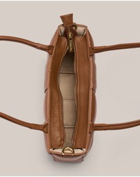 VESTIRSI - Margot Chestnut Woven Baguette