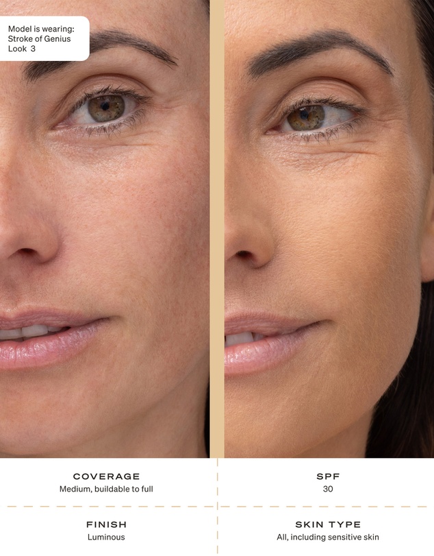 Napoleon Perdis - Stroke of Genius Liquid Cashmere Foundation SPF30 Look 3