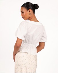 Petal & Pup - Pippi Top - Cloud White