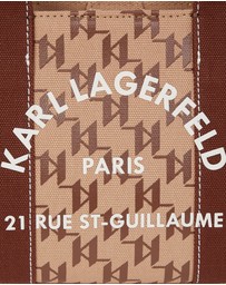 Karl Lagerfeld - K/Rue St-Guillaume Monogram East-West Magazine Tote Bag