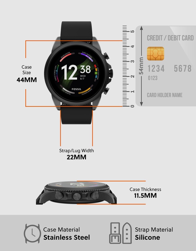 Fossil - Fossil GEN 6 Black Smartwatch FTW4061