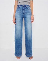 Reformation - Bex Super Stretch High Rise Wide Leg Jeans