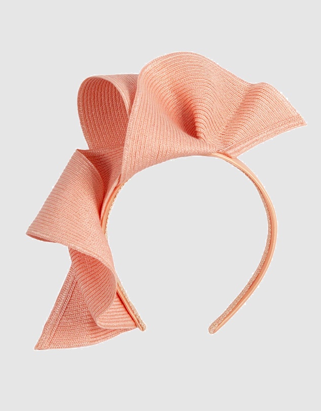 Max Alexander - Large Wavy Coral Racing Fascinator