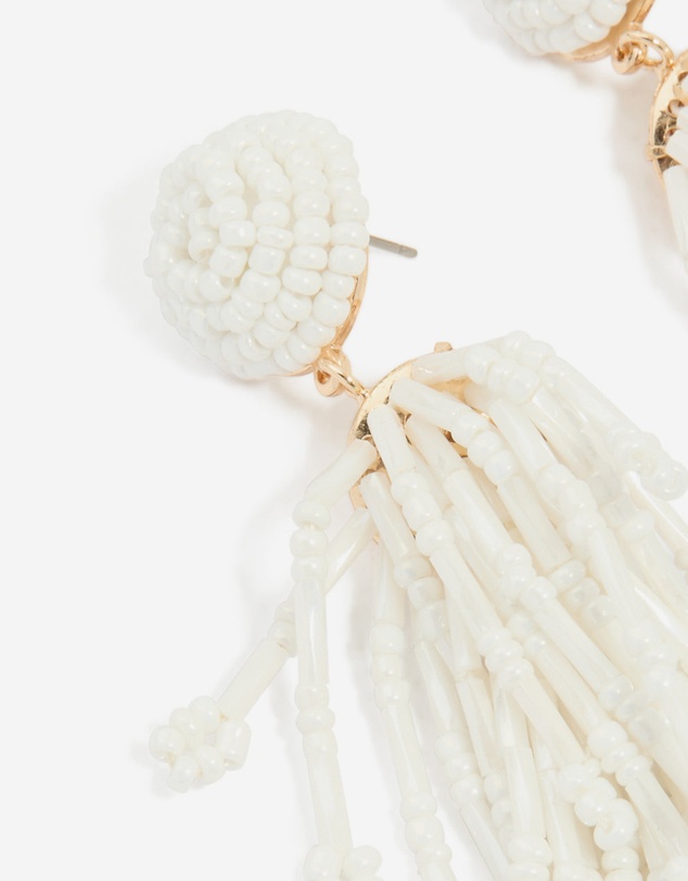 Lovisa - White Beaded Drop Earrings
