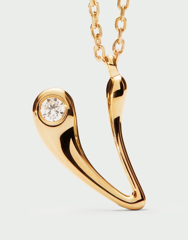 PDPAOLA - Initial 2026 V Pendant Necklace