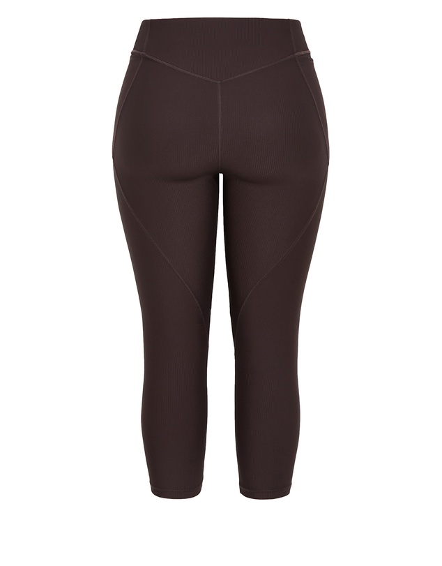 City Chic - Sara Rib Active 7/8 Legging