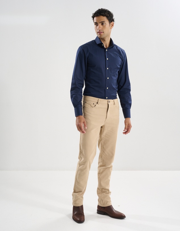 3 Wise Men - 3 Wise Men Ruxton Moleskin Trouser - Tan