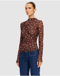 KIVARI - Edie Mesh Top