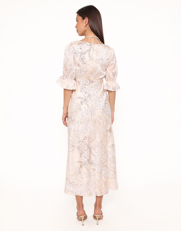 Petal & Pup - Pauline Long Sleeve Maxi Dress - Pastel Paisley