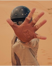 DENTS - Suited Racer x Crochet Back Fingerless Driving Gloves