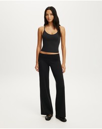 Cotton On Body Active - Ultra Soft Roll Over Wide Leg Pant