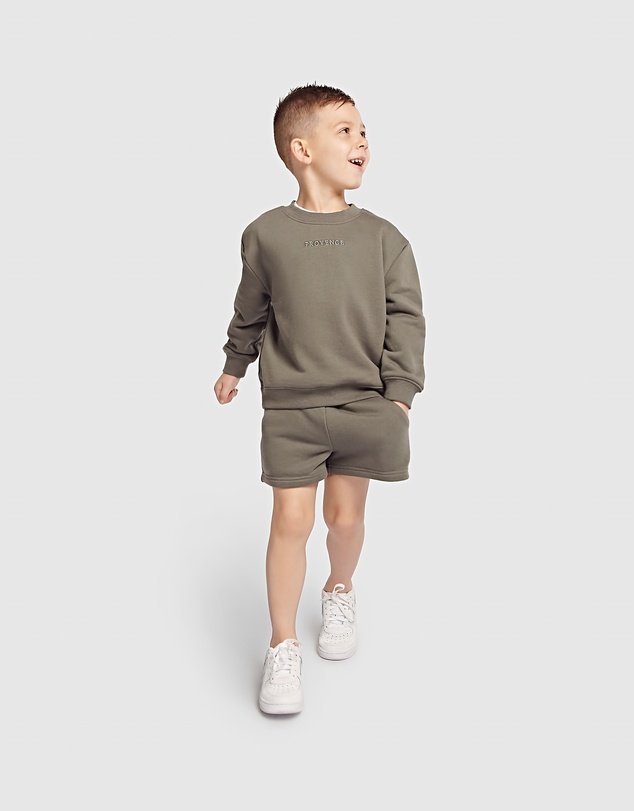 Provence - Crew Neck Sweater and Fleece Short Set