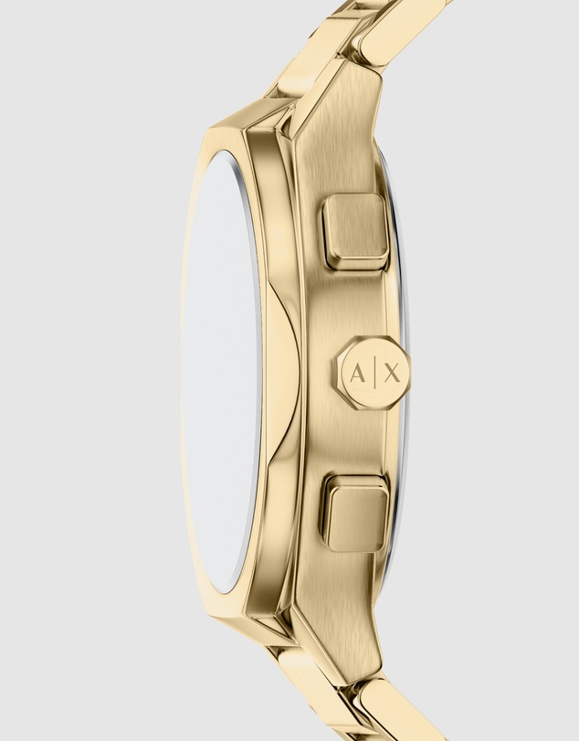 Armani Exchange - Gold Tone Chronograph Watch