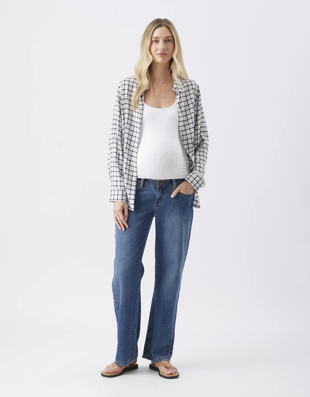 Ripe Maternity - Kay Check Shirt