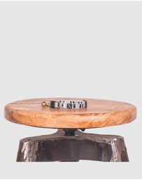 Mog & Bone - Hemp Cat Collar - Pebble Black Brush Stroke Print