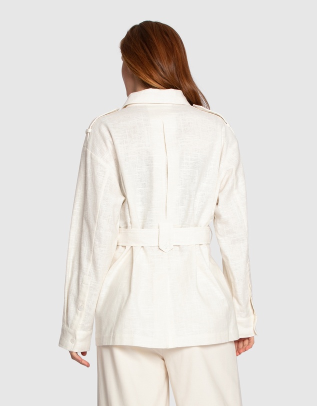 Belle & Bloom - Still Storm Belted Safari Jacket