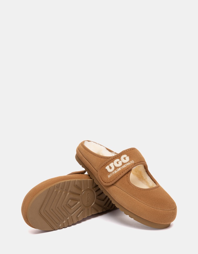 EVERAU - Australian Shepherd Ugg Velly Cow Suede Upper House Shoes